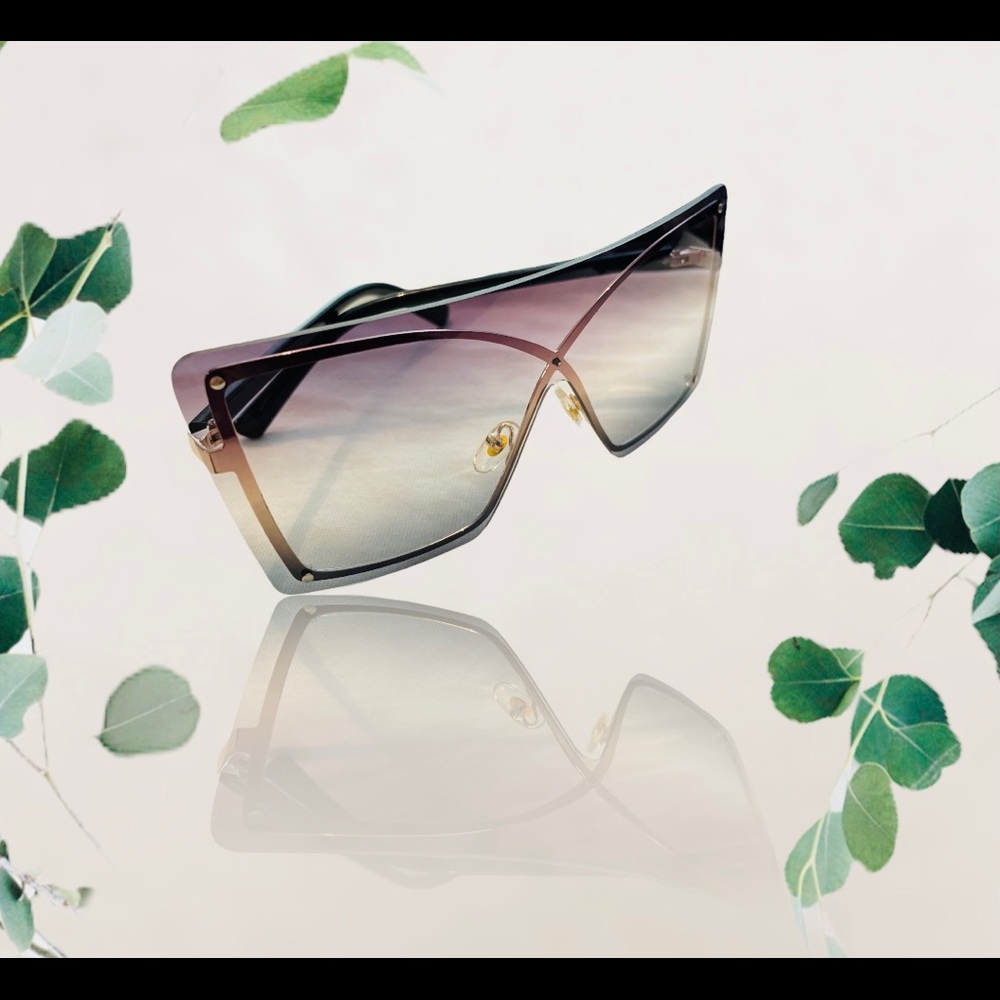 New frameless one piece sunglasses x pattern fashion women sunglasses trends - Picture 3 of 4